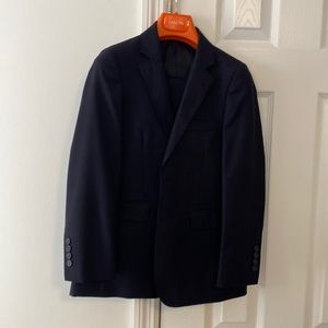 Zanetti boys black suit. Size 10r. Pristine condition